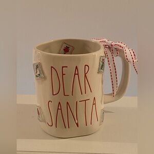 Rae Dunn Dear Santa Mug Artisan Collection Christmas Winter Holiday